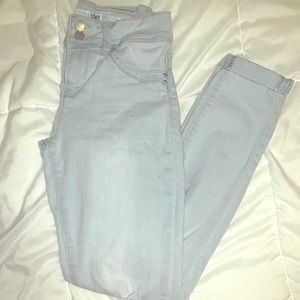 YMI MidRise Cuffed Light Wash Ankle Jeans